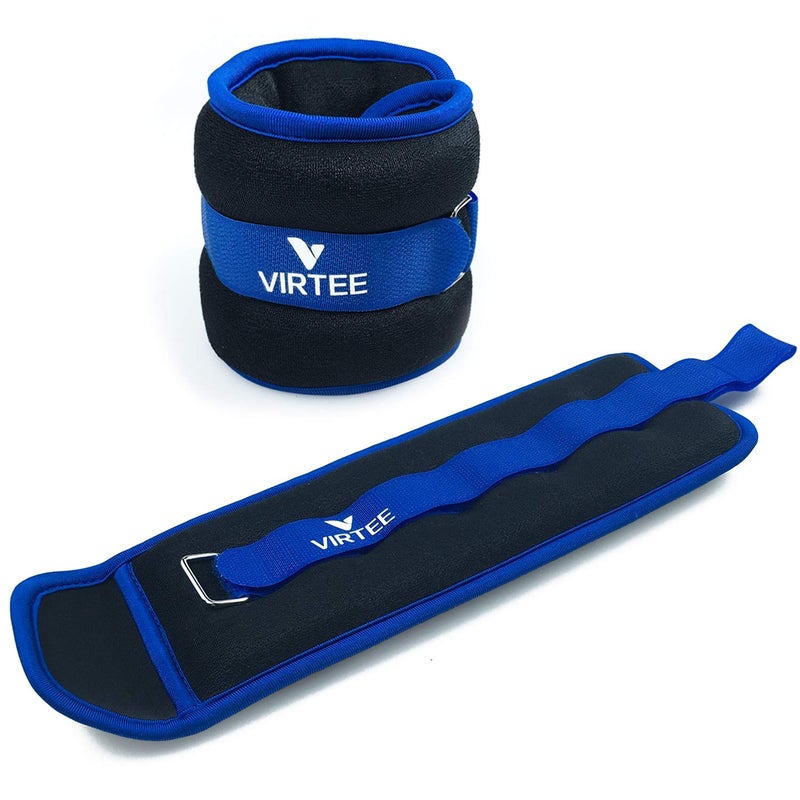 Virtee Ankle/Wrist Weights for Women, Men, Kids - Arm Leg Weights Set with Adjustable Strap - Running, Jogging, Gymnastic, Physical Therapy, Fitness - Choice of 1 lb 2 lbs 3 lbs 4 lbs 6 lbs 8 lbs 10 lbs - Image 1